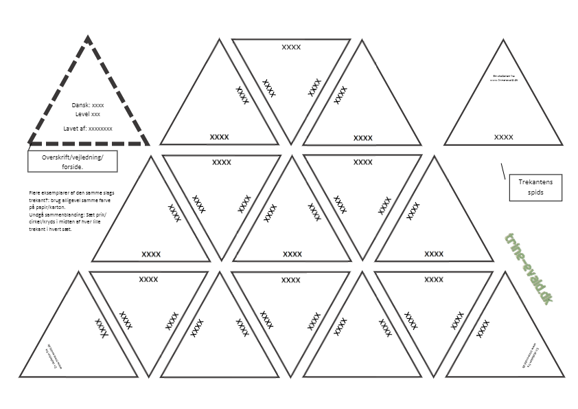 Trekant Skabelon