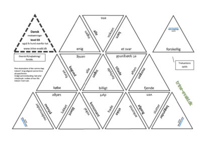 Trekant dansk, Modsat 03