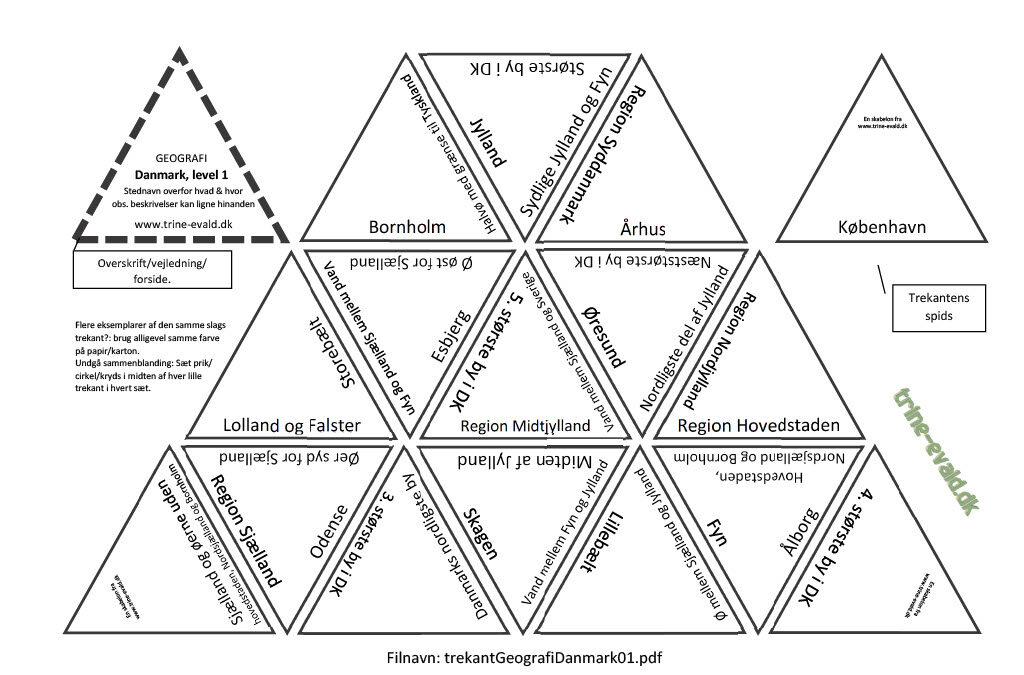 Trekant geografi Danmark 01