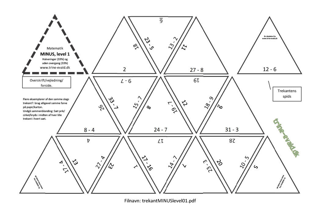 Trekant MINUS level 01