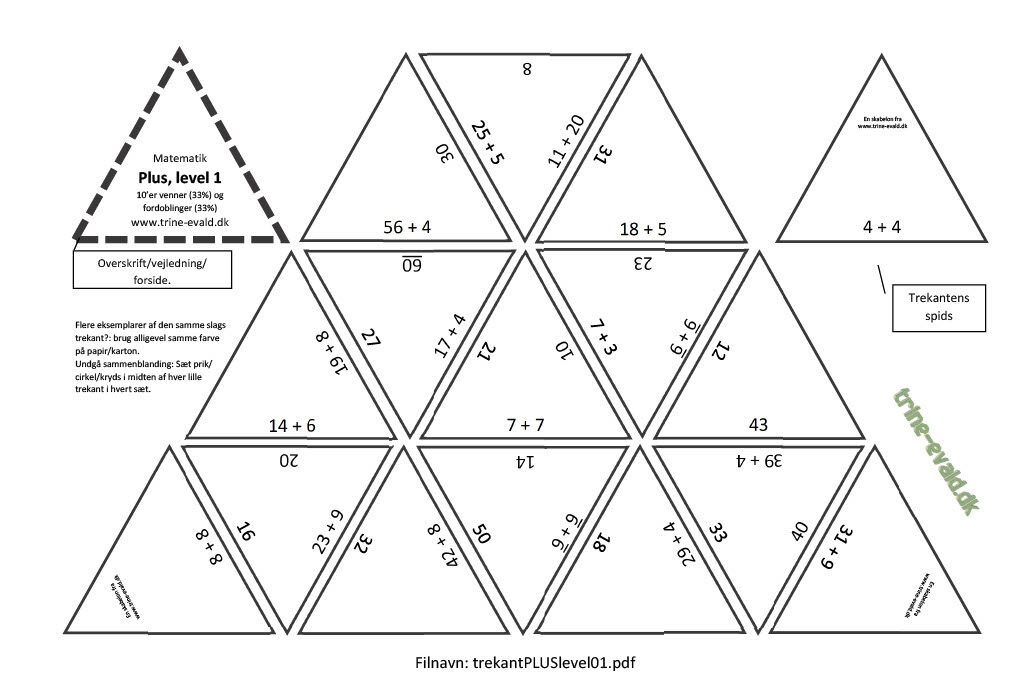 Trekant PLUS level 01