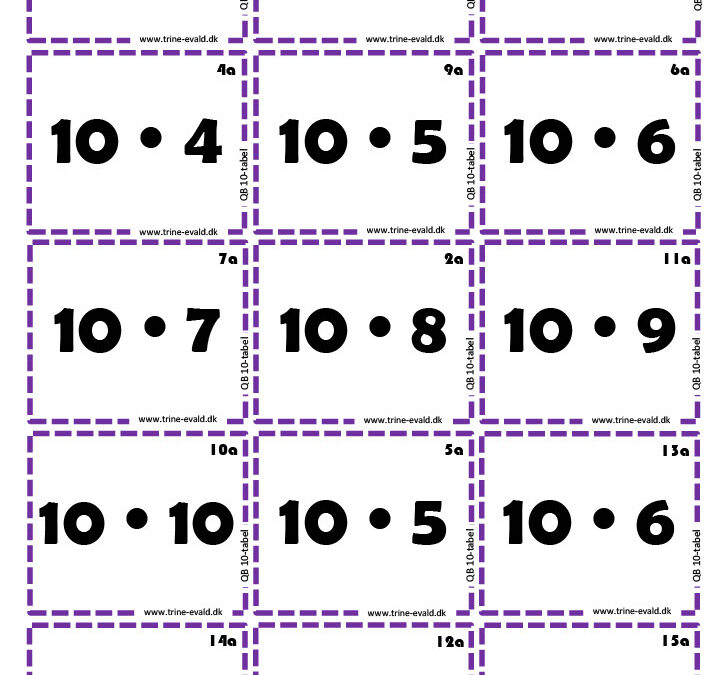 Q&B, 10 tabel