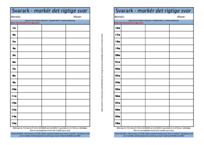 Multi-svarark MINUS