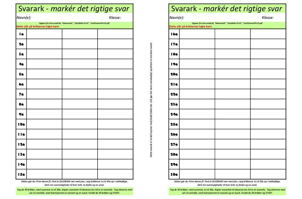 Multi-svarark PLUS