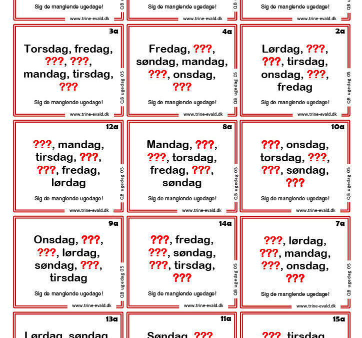 Q&B, Ugedag 05