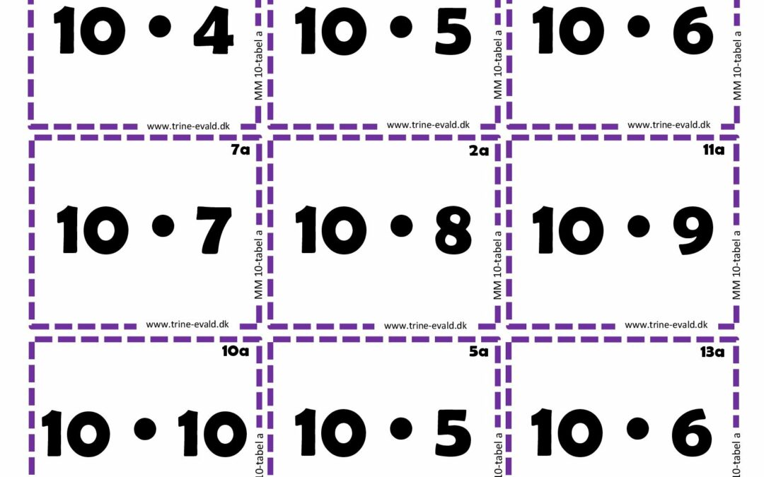M&M, 10 tabel