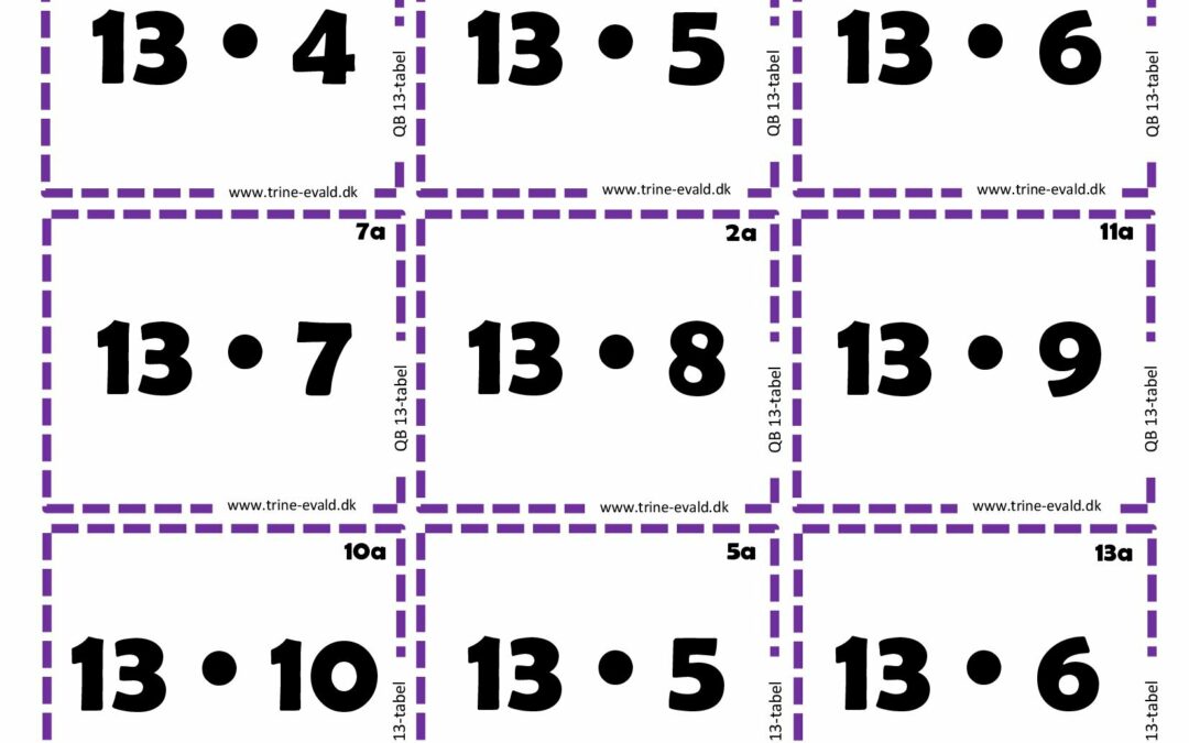 Q&B, 13 tabel