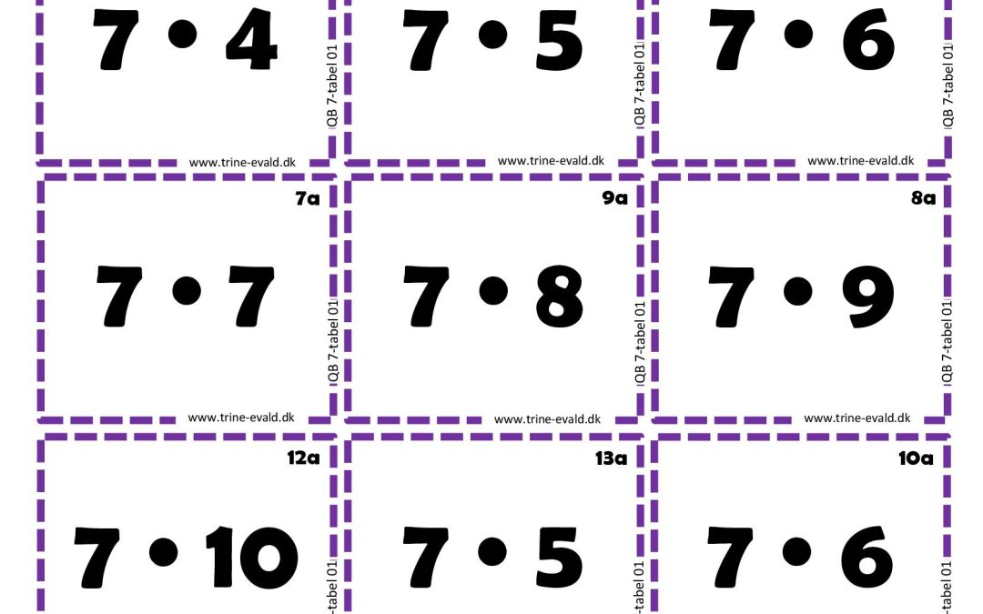 Q&B, 7 tabel 01