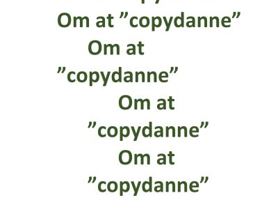 Om at “copydanne”
