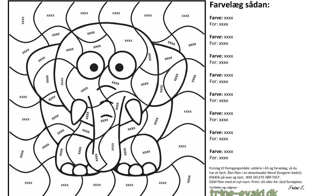 Farvelæg 01 Elefant