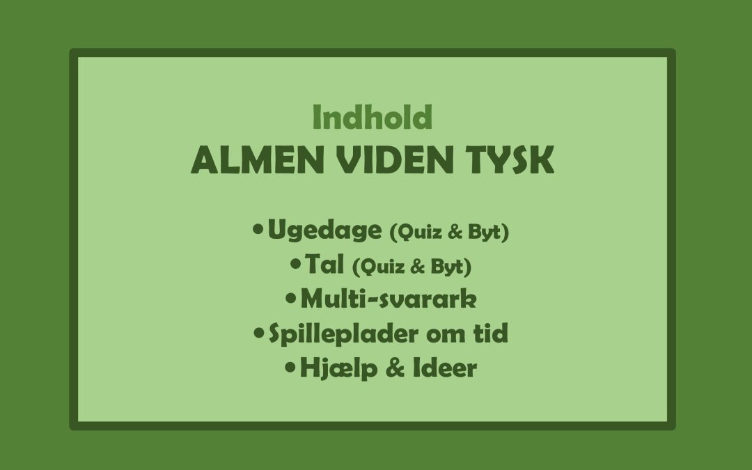 Forside ALMEN VIDEN