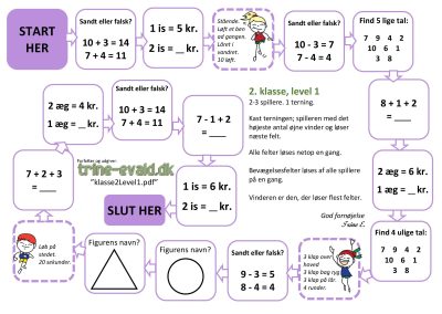 2. klasse, Level 1