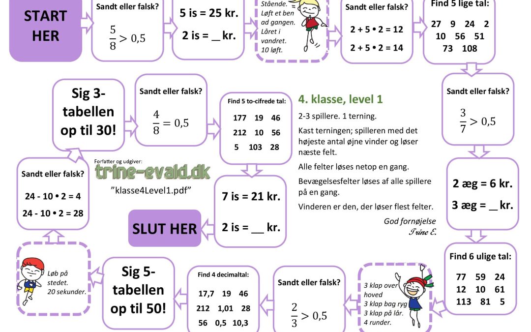 4. klasse, Level 1