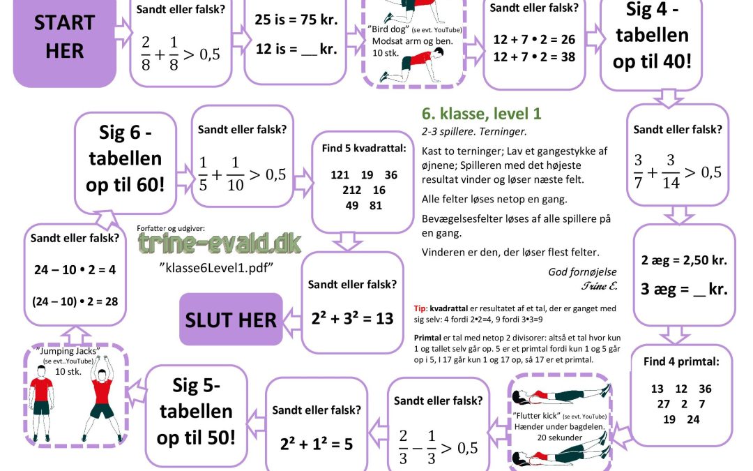 6. klasse, Level 1