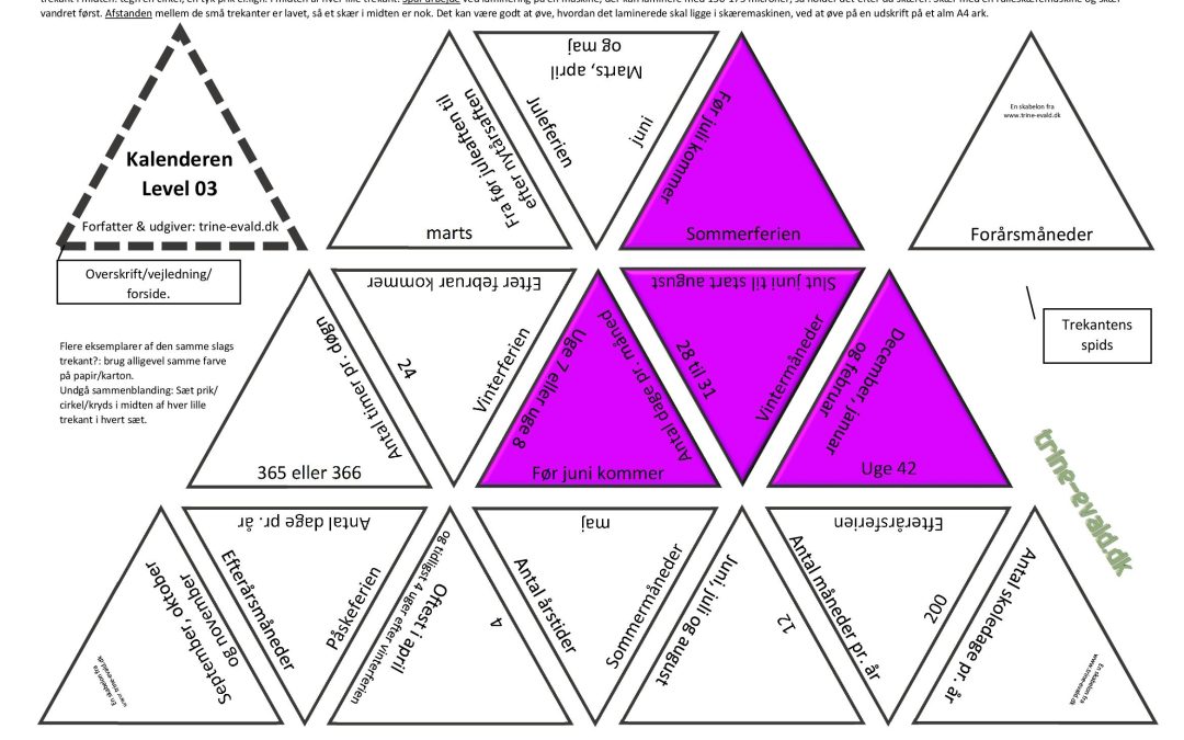 Trekant Kalender 03