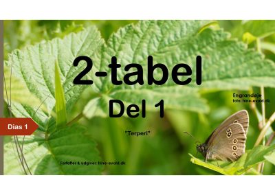 2-tabel, del 1