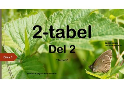 2-tabel, del 2