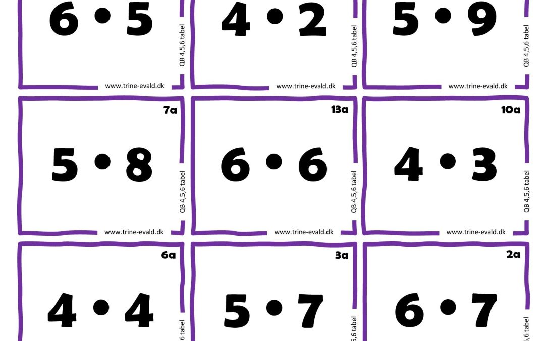 Q&B, 4,5,6 tabel