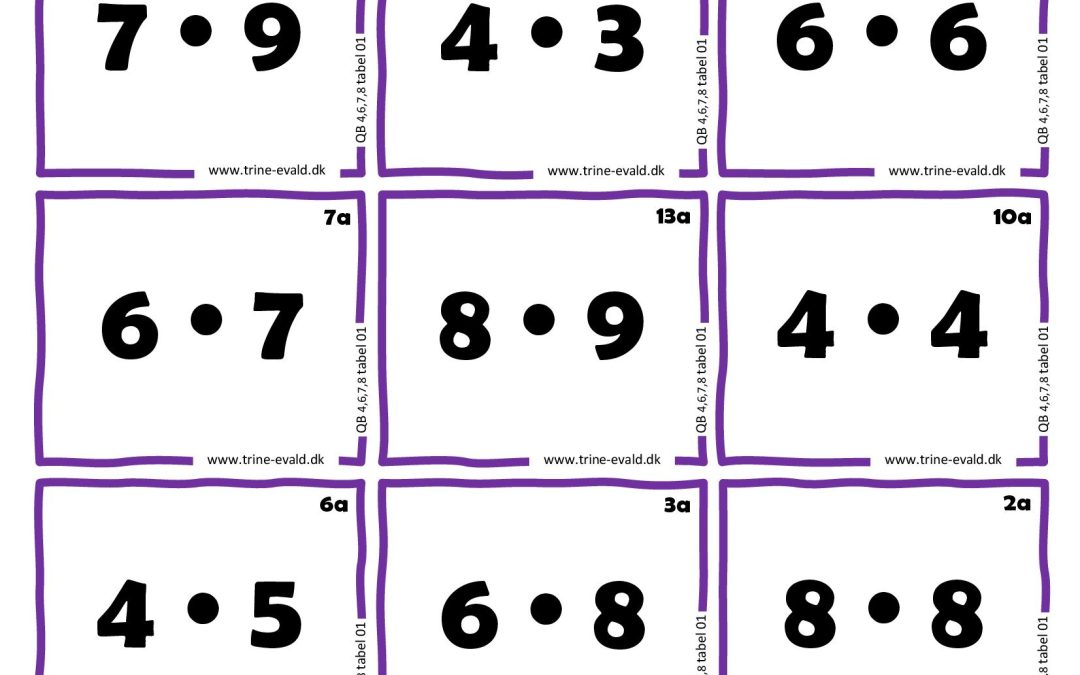 Q&B, 4,6,7,8 tabel 01