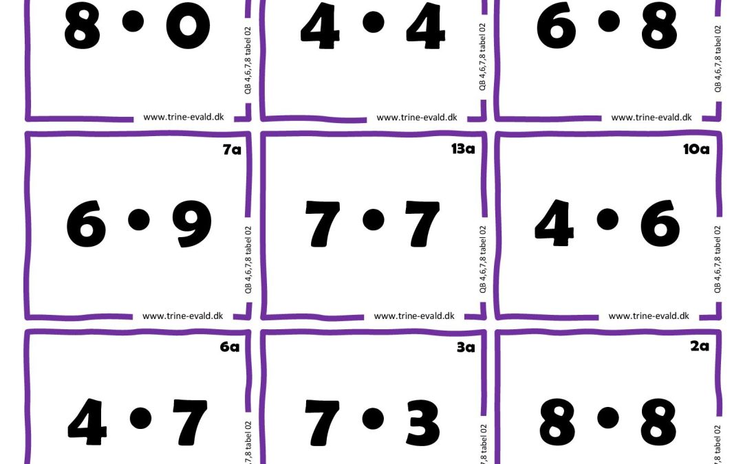 Q&B, 4,6,7,8 tabel 02