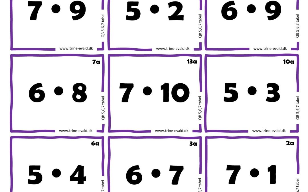 Q&B, 5,6,7 tabel