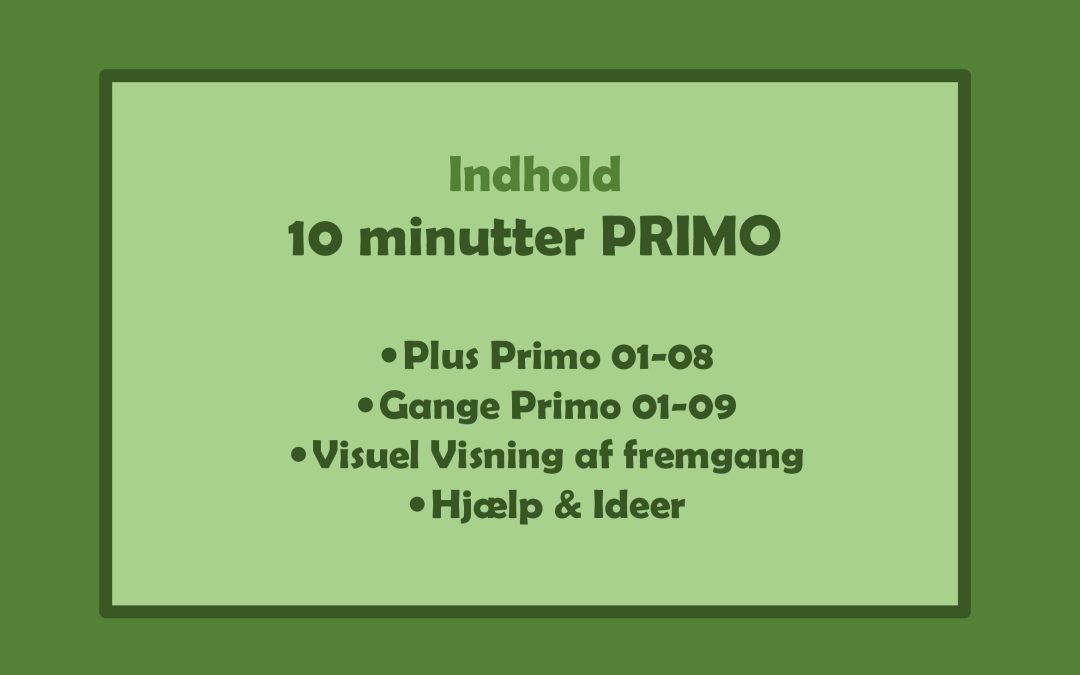 Forside 10 min. PRIMO