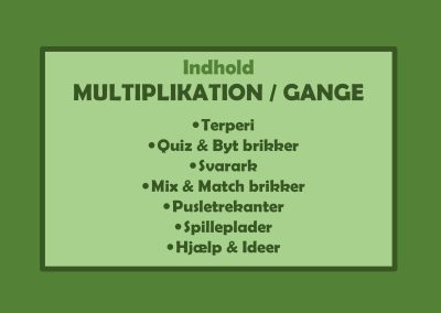 Forside MULTIPLIKATION