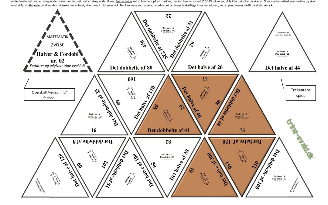 HalverFordobl 02 trekant