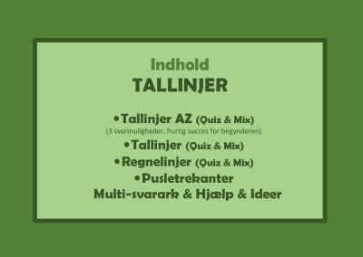 Forside TALLINJER