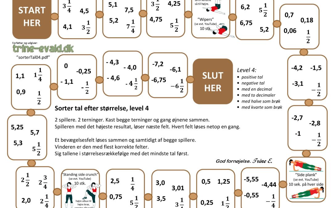 Sorter tal, Level 4