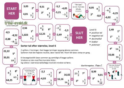 Sorter tal, Level 6