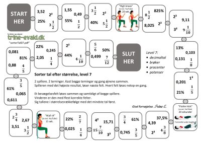 Sorter tal, Level 7