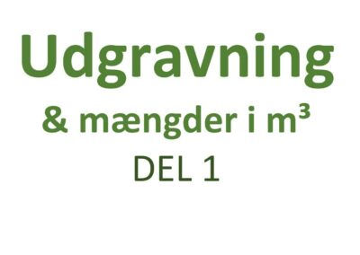 Udgravning&Mængder 1