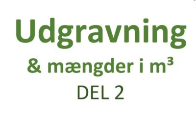 Udgravning&Mængder 2